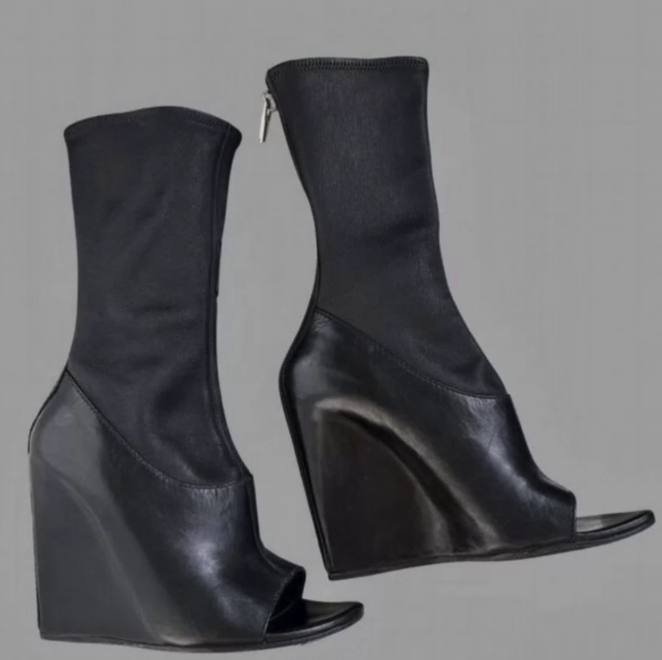 블랙 가죽 웨지 힐 피프토 웨지 샌들 여성용 플러스 사 - Women'S Shoes Paris 리뷰 및 가격
