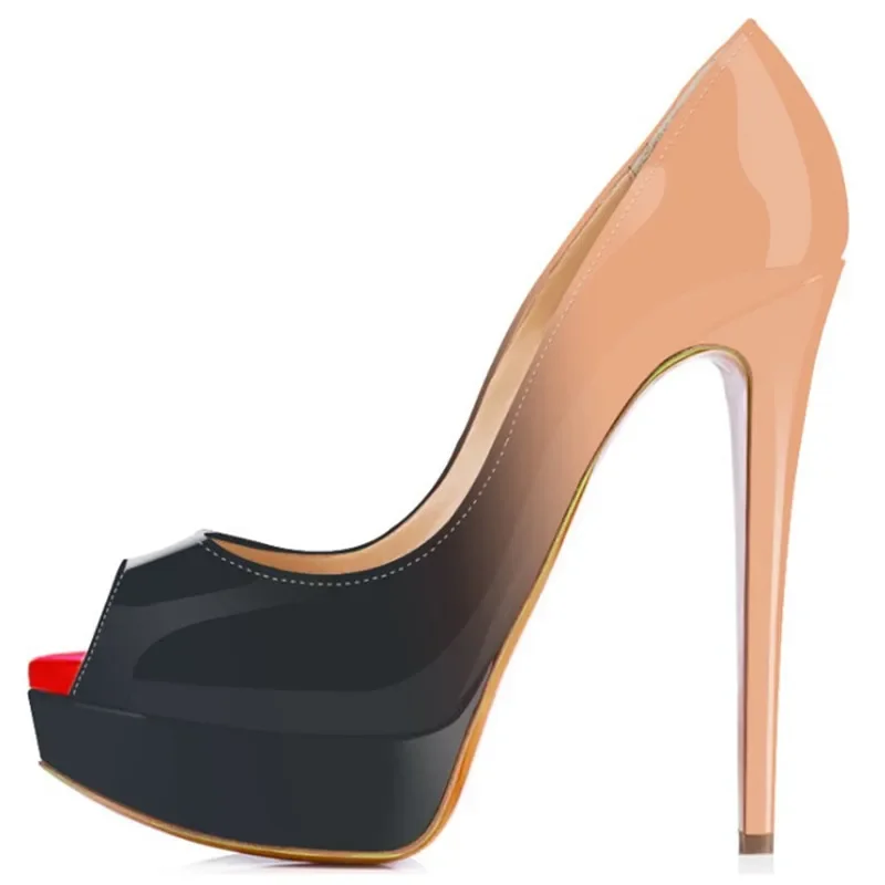 여성용 스틸레토 섹시 펌프스 14cm 초고층 플랫폼 오 - Patent Leather Pump 리뷰 및 가격