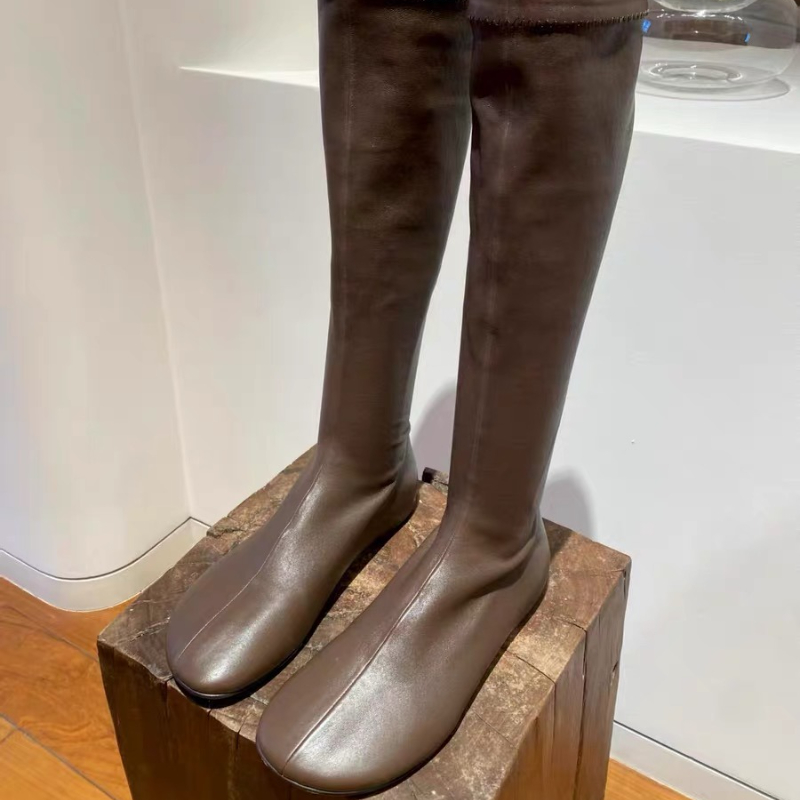 2025년 신상 여성 하이 부츠 플랫 가죽 신발 패션  - Women'S Shoes Chelsea 리뷰 및 가격