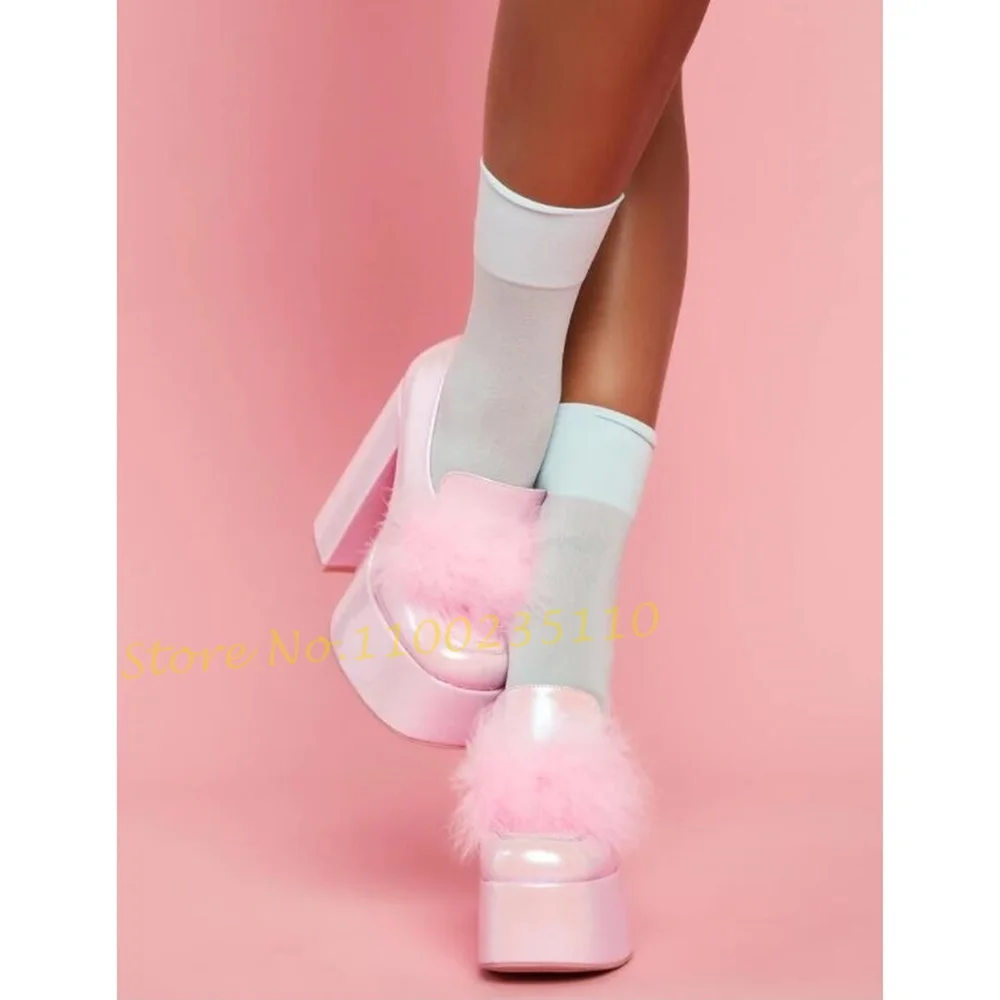 여성용 핑크 폼 플랫폼 로퍼 슈즈, 스위트 퍼, 우아한 - Women'S Shoes Vegan 리뷰 및 가격