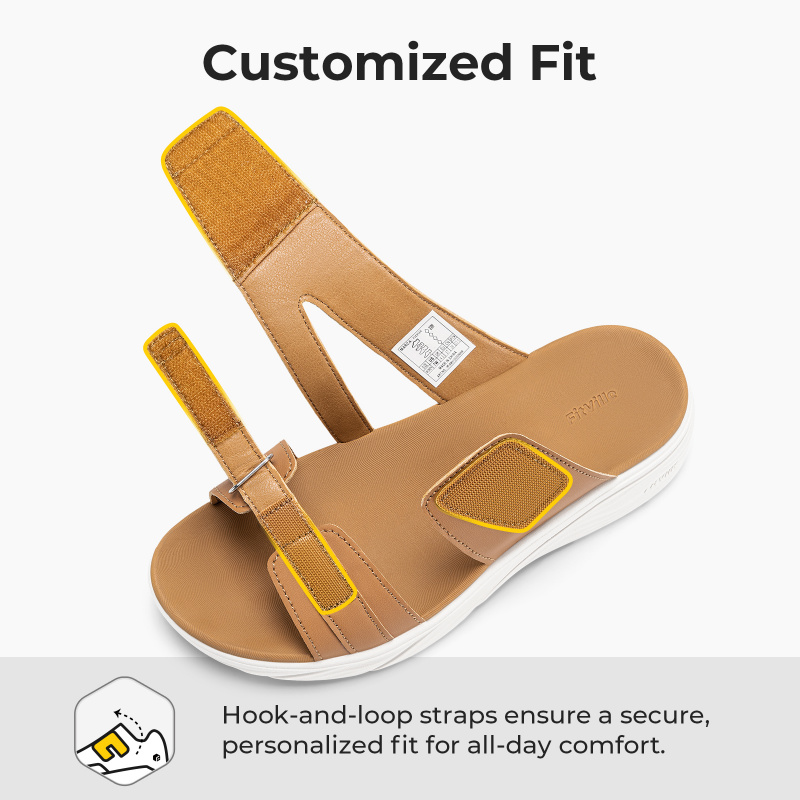 핏빌 여성용 슬리퍼 와이드 폭 조절 가능한 스트랩 웨지 - Women'S Shoes With Bunions 리뷰 및 가격