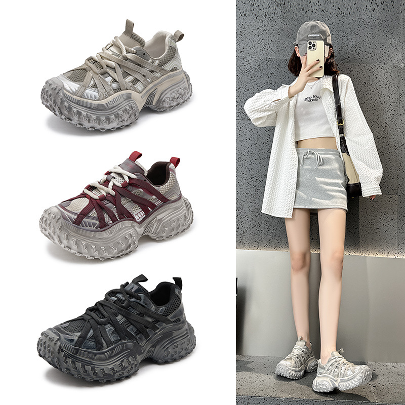 여성용 대디 슈즈 2025 봄 두꺼운 밑창 스포츠 더티 - Women'S Shoes Paris 리뷰 및 가격