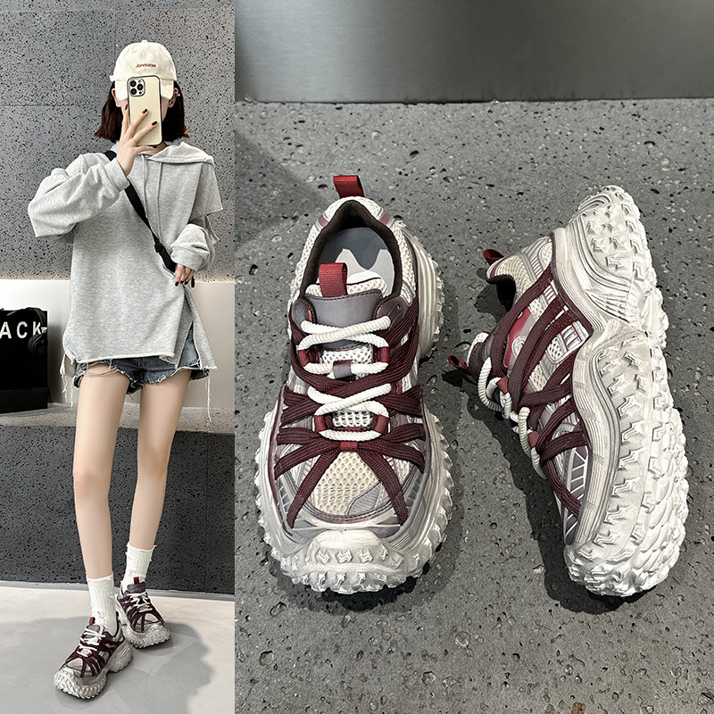 여성용 대디 슈즈 2025 봄 두꺼운 밑창 스포츠 더티 - Women'S Shoes Paris 리뷰 및 가격