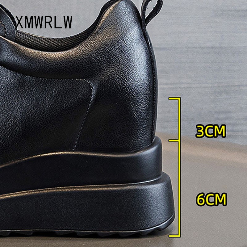 XMWRLW 여성 가을 ​​겨울 신발 정품 가죽 숨겨진 - Women Shoes Store 리뷰 및 가격