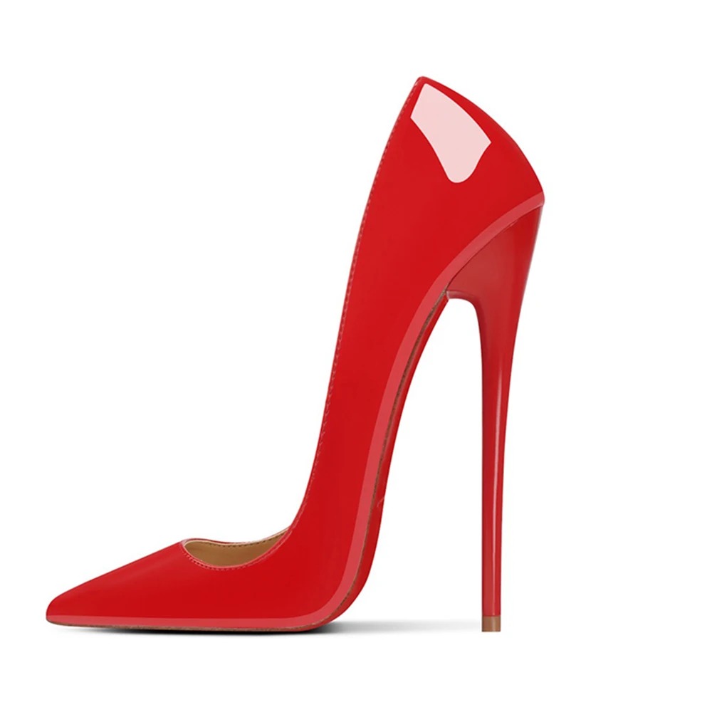 새로운 스타일 섹시 16CM 극단적으로 뾰족한 앞코 스 - Patent Leather Pump 리뷰 및 가격