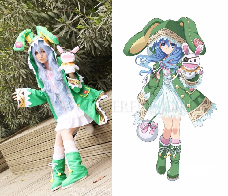 Date A Live 요시노 코스프레 의상 녹색 후드  - Women Shoes Xxl 리뷰 및 가격