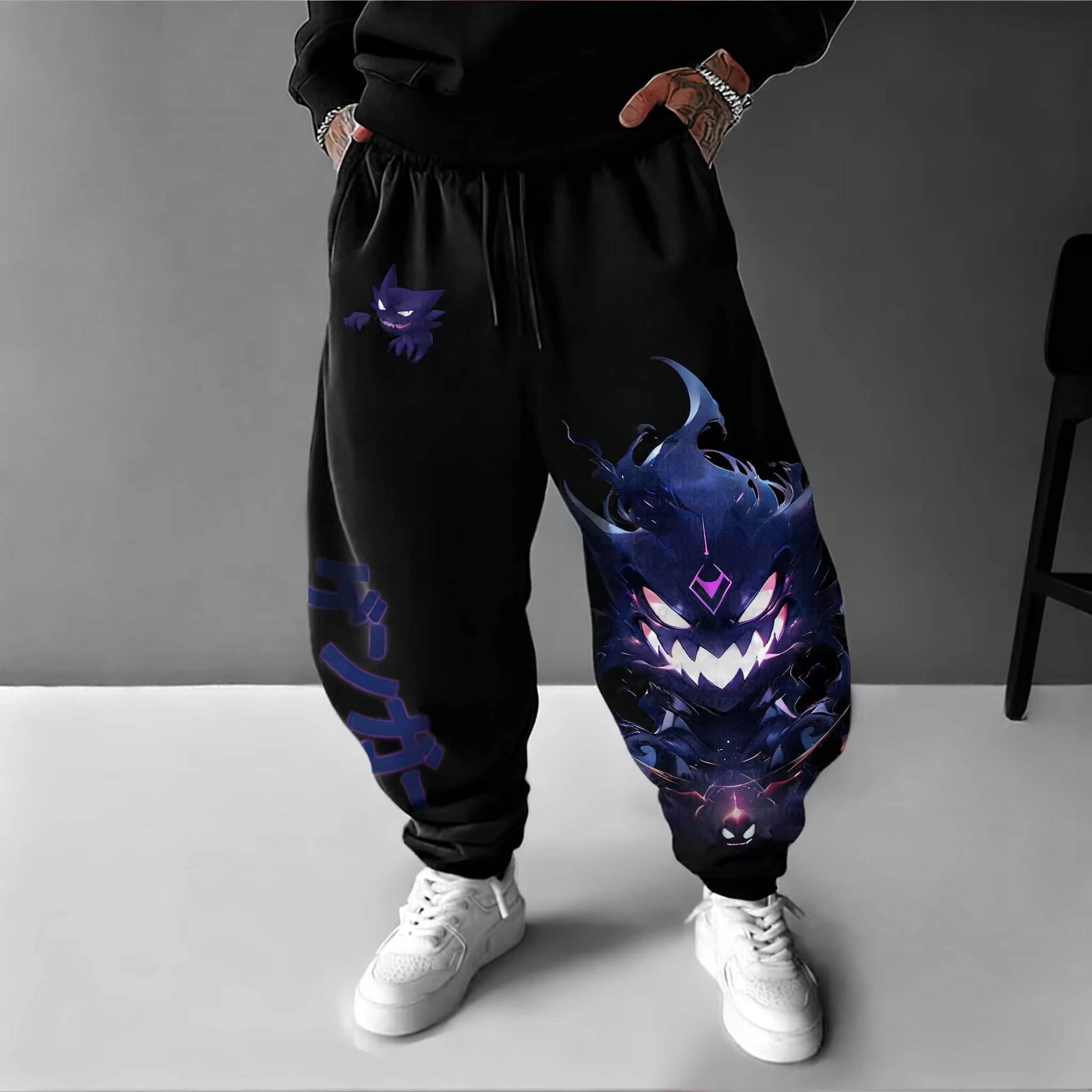 Y2K 2026 포켓몬 Gengar 코튼 스위트 팬츠  - Women Shoes Joggers 리뷰 및 가격
