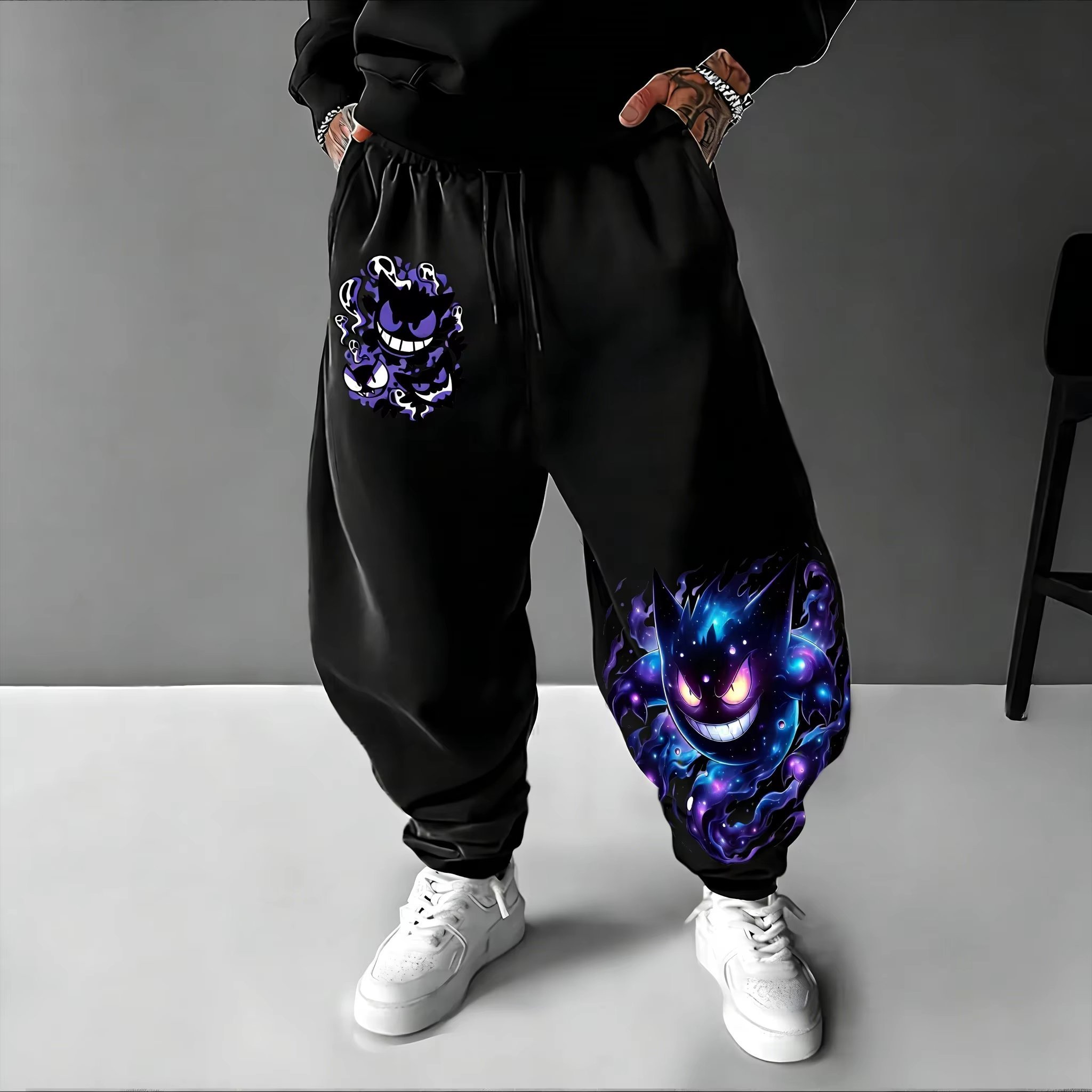 Y2K 2026 포켓몬 Gengar 코튼 스위트 팬츠  - Women Shoes Joggers 리뷰 및 가격