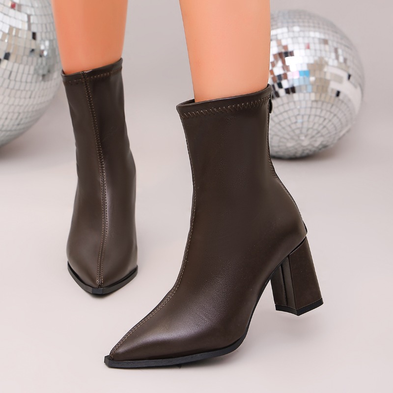 고품질 새 여성용 편안한 워킹 부츠 섹시한 포인티드 토 - Women'S Shoes Chelsea 리뷰 및 가격