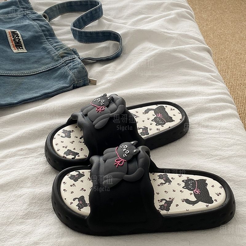 Printting 귀여운 곰 여성 슬리퍼 여름 실내 부 - Women'S Shoes To Men'S Size 리뷰 및 가격