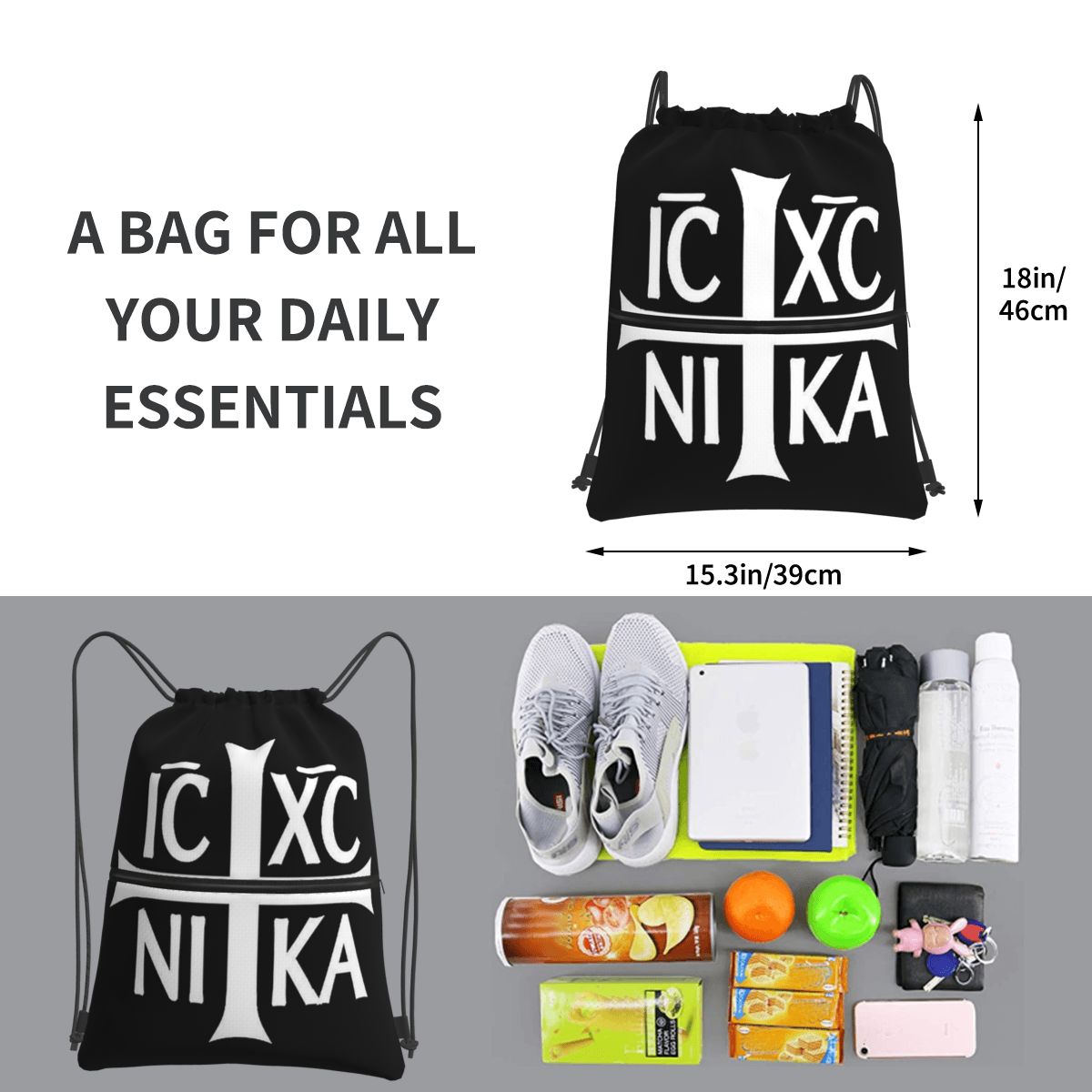 Ic Xc Ni Ka 배낭 캐주얼 드로스트링 번들 포켓 - Women'S Xc Shoes 리뷰 및 가격