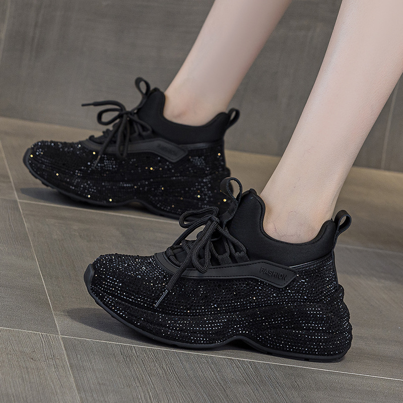 고품질 스니커즈 여성 스케이트 신발 레오파드 라인스톤  - Women'S Shoes Paris 리뷰 및 가격