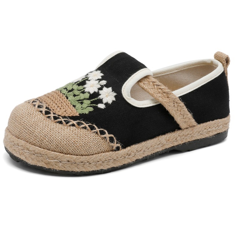 Veowalk 꽃 수 놓은 여자 수제 리넨 캔버스 슬립 - Women'S Shoes Vegan 리뷰 및 가격