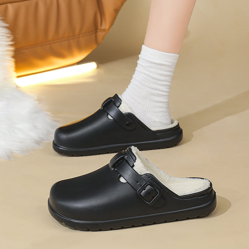 여성용 두꺼운 밑창 EVA 슬리퍼 겨울용 따뜻한 플러시 - Women'S Shoes To Men'S Size 리뷰 및 가격