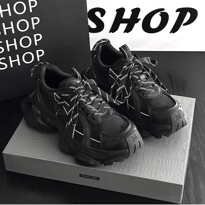 2025년 봄 신상 여성용 파리 패션 청키 슈즈, 블랙 - Women'S Shoes Paris 리뷰 및 가격