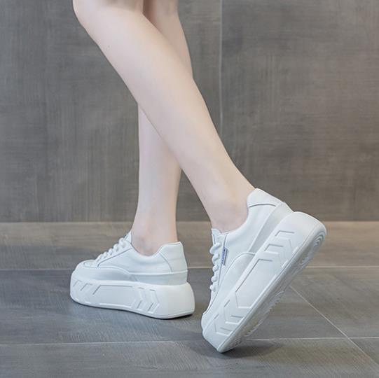 8cm 마이크로화이버 가죽 봄 가을 신발 청키 스니커즈 - Platform Sneakers Chunky 리뷰 및 가격