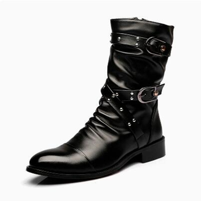패션 남성 가죽 고품질 미드 튜브 부츠 클래식 가을 겨 - Women'S Shoes Chelsea 리뷰 및 가격