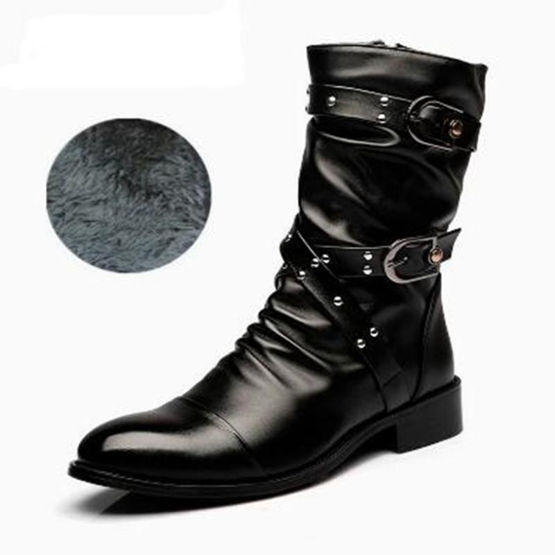 패션 남성 가죽 고품질 미드 튜브 부츠 클래식 가을 겨 - Women'S Shoes Chelsea 리뷰 및 가격