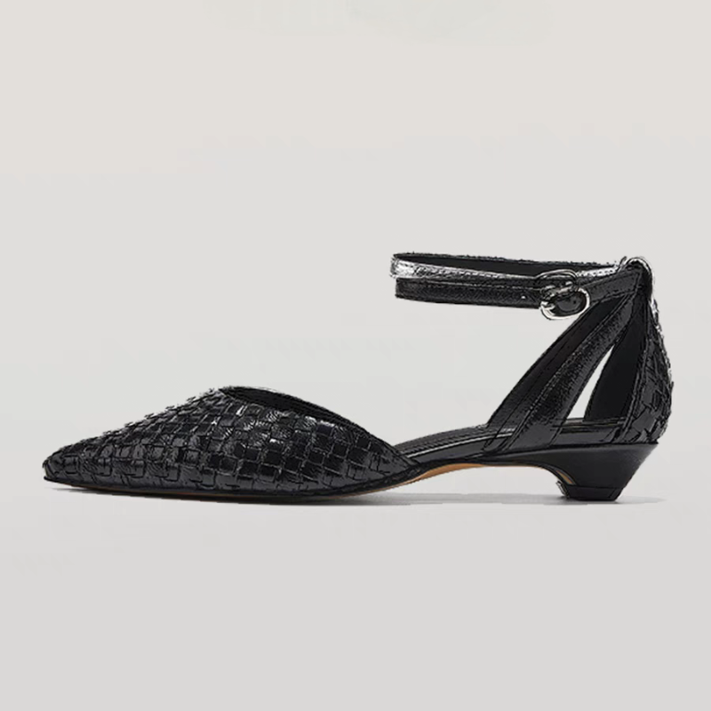 뾰족코 낮은 굽 여성 우아한 샌들 슈즈 여성 2025  - Women Shoes Brands 리뷰 및 가격