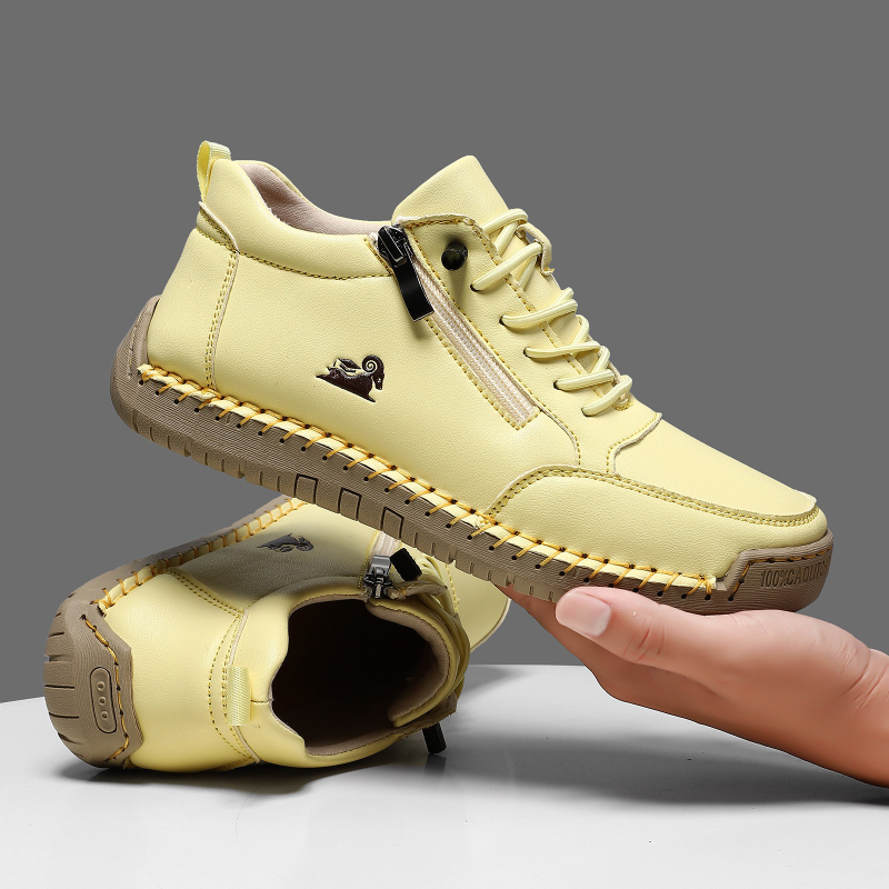 여성 운동화 수제 가죽 캐주얼 신발 남성용 야외 소프트 - Women Shoes Store 리뷰 및 가격